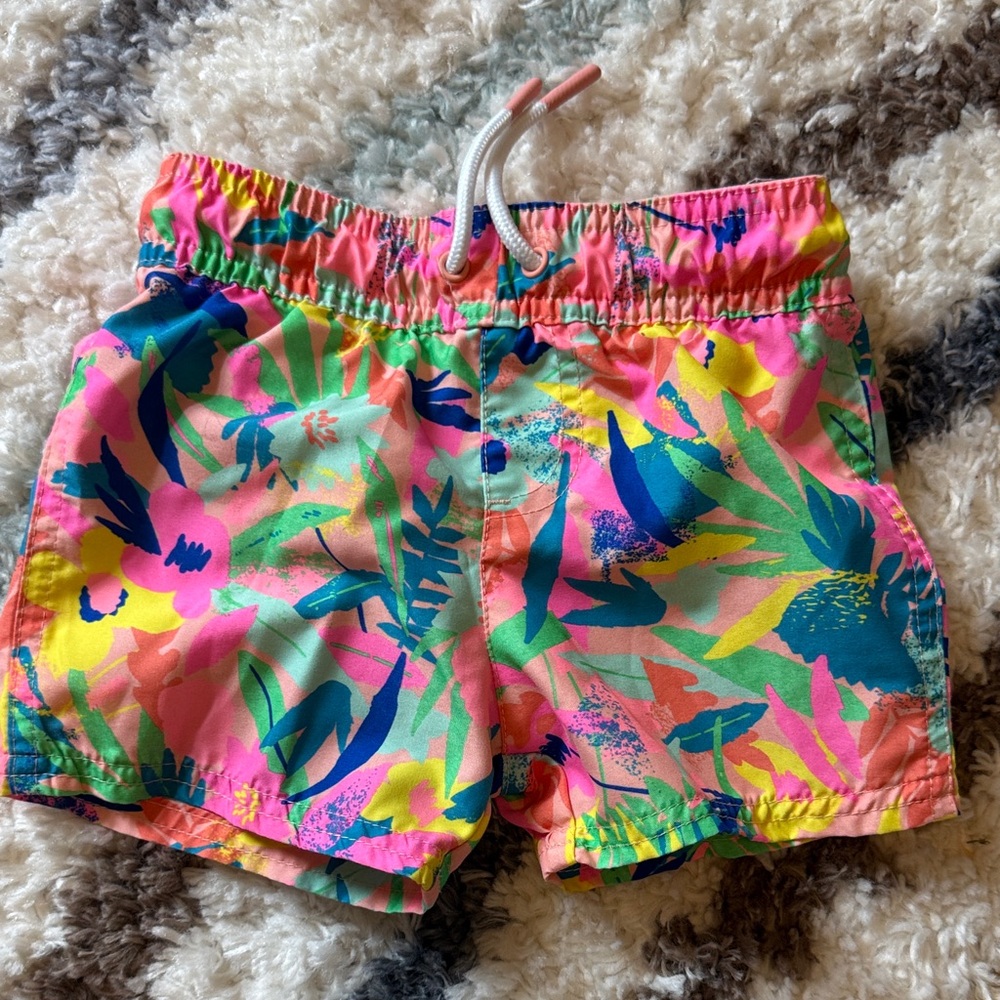 Cat & Jack Multicolor Floral Swim Shorts